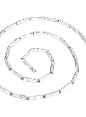 男士纯银项链99足银锁骨链