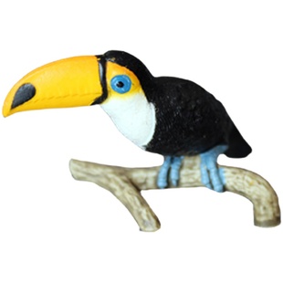 儿童玩具仿真动物模型鸟类套装大嘴鸟鹦鹉鸵鸟孔雀小鸟火鸡男孩女