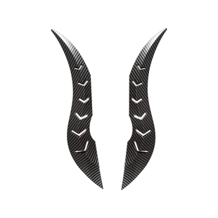 新款霸气龙角车外装饰弧光速型绕流鳍形轿车通用创意汽车改装配件