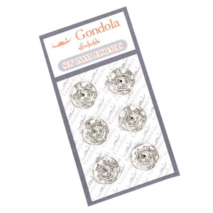 日本进口共得乐Gondola510过检针金属按扣揿钮暗扣高档摁扣子母扣