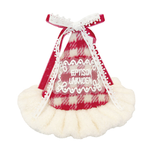 圣诞头饰可爱布艺毛绒圣诞帽发夹边夹少女头饰甜美小夹子发卡发饰