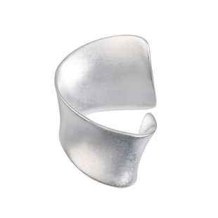 YUKI男女925纯银耳夹无耳洞耳廓耳骨夹简约小众设计师飘带耳饰潮