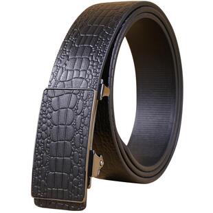 头层纯牛皮无牙真皮皮带男士内穿式腰带商务正品自动扣裤带男款