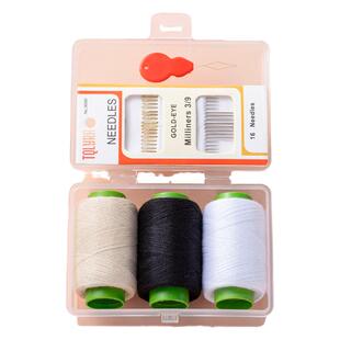 便携迷你针线盒家用高质量好宿舍针线包实用套装缝衣线缝补工具