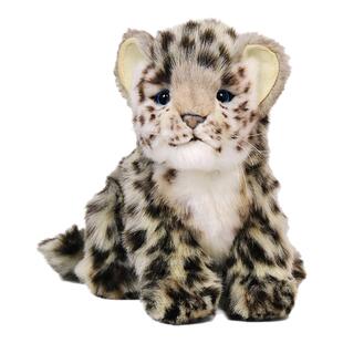 HANSA仿真可爱小雪豹毛绒玩具公仔宝宝陪伴玩偶送闺蜜女友礼品