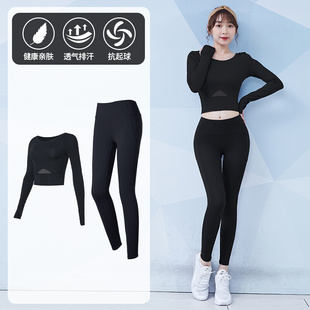 瑜伽服套装女夏季202q2新款大码高级感仙气健身运动跑步速