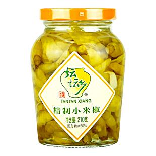 坛坛乡泡椒小米辣椒210g瓶装泡辣椒小米椒香辣野山椒自制凤爪调料