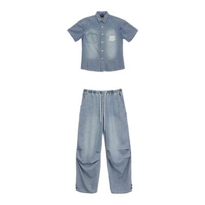 少儿街舞牛仔套装嘻哈hiphop潮服