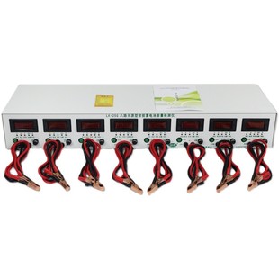 8路康LK25电动车放电仪蓄电池检测仪12V智能无源电瓶插电维护器