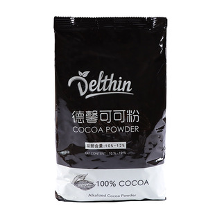 德馨碱化低脂可可粉coco粉茶饮烘焙店商用1kg 热巧克力粉咖啡食品