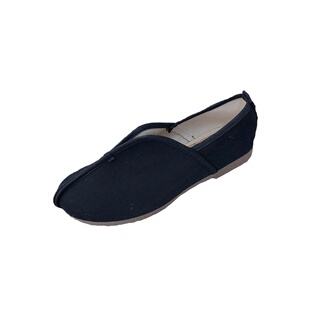 低帮布鞋男老北京黑色亚麻麻鞋民族中国风居士软底民国一脚蹬单鞋