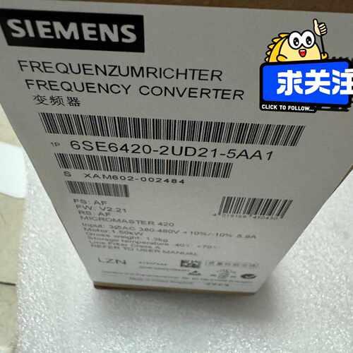 议价议价6SE64202UD215AA1全新西门子MM420变频