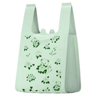 【撕扯不破】垃圾袋山茶花香免撕手提式加大加厚厨房客厅用塑料袋