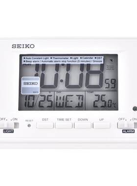 精工seiko办公卧室床头电子钟