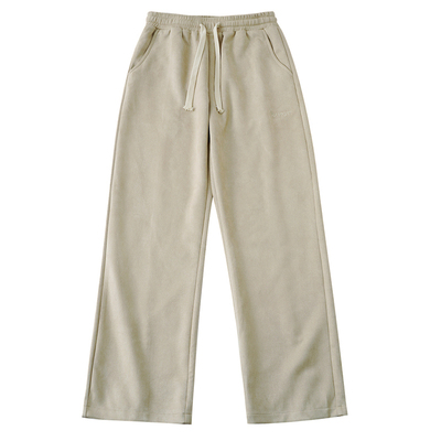 RAPPEYE麂皮开叉裤脚长裤