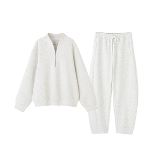 沪小鹿纸样 新中式立领卫衣裤子套装裁剪图缝纫做衣服样板 M31