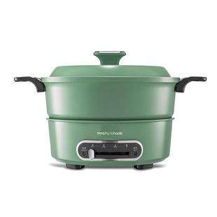 摩飞MR9087多功能电火锅家用分体式鸳鸯火锅烧烤肉电煮锅料理锅