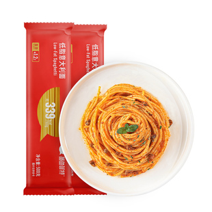 鲨鱼菲特意大利面低脂速食通心粉儿童意面条黑椒番茄无添加