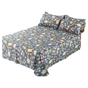 特价水洗棉床单单件亲肤学生宿舍床单双人垫单枕套三件套褥单被单