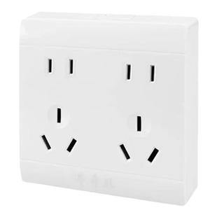 粤奇胜M368明装开关插座面板家用明线86型超薄明装二三十孔多孔插