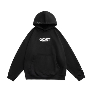 GOST 23 AW “BASIC”重磅连帽加绒圆领套头卫衣潮流外套秋冬款