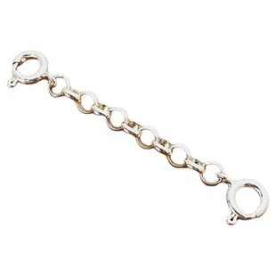 s925银延长链加长链手工DIY项链手链加固链条配件珍珠链加粗5mm