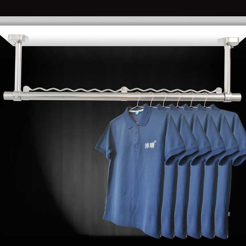 沛晴 防风线不锈钢管防风钩晾衣杆卡扣防落凉衣架波浪线钩免安装