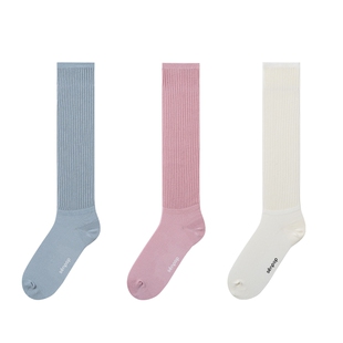 上森堆堆袜芭蕾风小腿袜子春秋款中筒袜miu系冰冰袜配小皮鞋蓝色