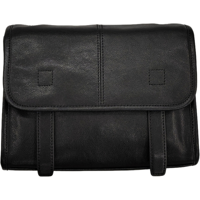 头层牛皮复古邮差斜挎包女通勤