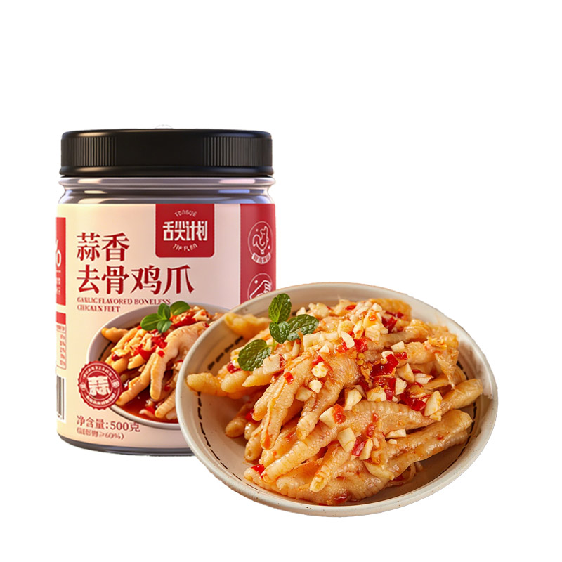 舌尖计划蒜香去骨鸡爪开袋即食