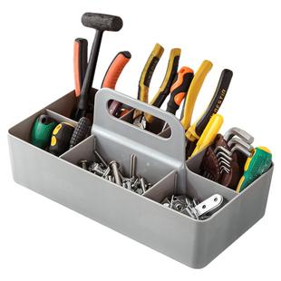 家用工具收纳箱大容量手提五金配件螺丝分格收纳盒杂物篮整理盒子