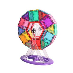 【到手171件含摩天轮】思创钻石彩窗磁力片 儿童百变益智炫彩积木