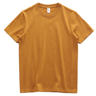 美式重磅T恤男基础款260G复古纯色纯棉体恤打底衫厚实白色短袖TEE