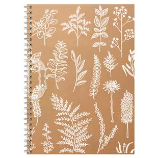 大角色8K素描本向上生长牛皮纸封面上翻绘画本植物主题可手提侧翻画画本初中生美术生专用120g素描纸速写本子