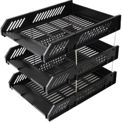 得力文件座9209三层a4办公整理