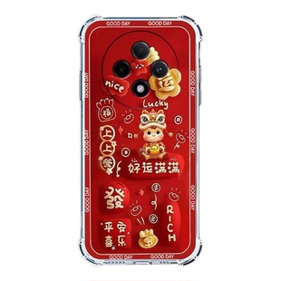 如伊适用红米14C/13C/12R手机壳Redmi15C气囊防摔Turbo4Pro全包边10X/9A/8A软壳红米14R5G喜庆风13R/12c10A