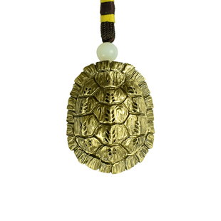 铜实心乌龟壳富甲天下龟壳招财把件富甲一方文玩随身男士手把件