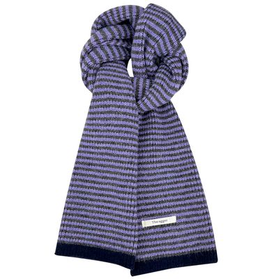 韩版撞色条纹毛线围巾女秋冬保暖