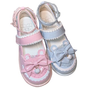 【全款现货】小雪球单鞋秋冬lo鞋日系少女学院风洛丽塔lolita单鞋