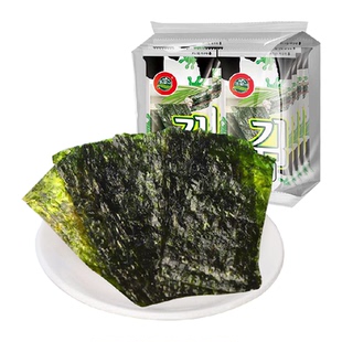 乐豪小苔岩烧海苔片原味2g*8包装即食寿司紫菜儿童休闲零食
