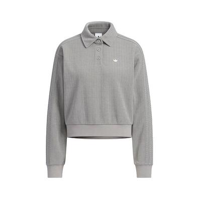 Adidas阿迪达斯三叶草女装2025冬季新款CHENILLE套头卫衣KS5981