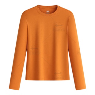 【80支液氨长袖-两件满减】霞湖世家长袖t恤女圆领打底内搭350N