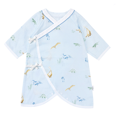 全棉时代婴儿纱布系带蝶衣