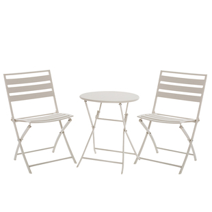 临亚阳台折叠桌椅小户型户外庭院网红室外露台铁艺休闲桌子