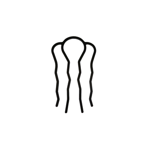 丸子头盘发固定神器四齿插梳倒插发卡职业造型发簪U型盘发夹头饰