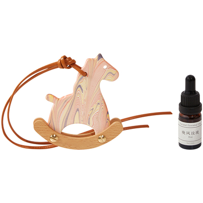 香薰小木马车挂饰高档装饰拓香器