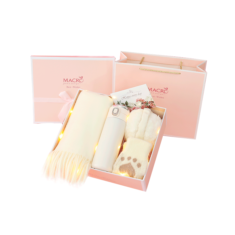 情人节送女朋友高级感围巾礼盒装