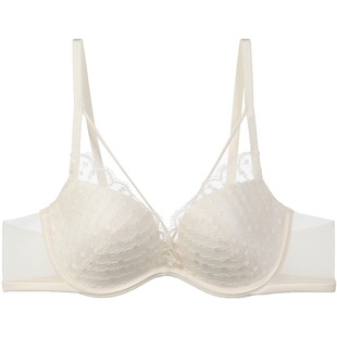 【列维斯蕾丝】安莉芳睫毛蕾丝性感文胸女软钢圈薄款内衣EB00806