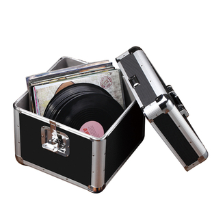 黑胶收纳箱黑胶片唱片收藏架CD专辑存放整理LP盒子影碟防潮储物箱
