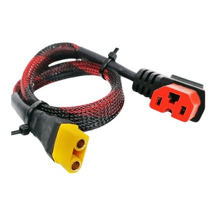 大功率xt90转品字弯头电动车转换线插头华为大炮充电口锂电连接线